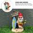 Garden Gnomes Outdoor Funny-It is 5 O'clock Somewhere Gnome Ourdoor Statue for Indoor Outdoor Garden Gnome Sculpture Patio Yard Lawn Dwarf Decorat...