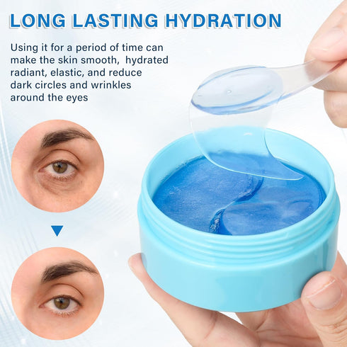 Hyaluronic Acid Eye Patch (60 pairs)-Collagen Eye Patch-Eye Skin Care Mask for Dark Circles, Wrinkles, Eye Pockets, Anti-Aging Rejuvenating Eye Ma...