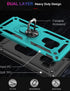 IKAZZ for Galaxy S9 Case,Military Grade Shockproof Heavy Duty Protective Phone Cover Pass 16ft Drop Test with Magnetic Kickstand Turquoise...