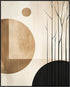 Posterizer 1 pcs-minimalist, geometric design-gold and black 8-Abstract & Modern Art-Gift for Men Women Teens-Chic Home Decor- unframed wall art...