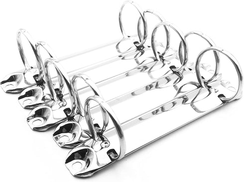 5pcs 2-Ring Binder Mechanism Spines for Top-Binding,2 O Rings, Base Width: 20mm,123mm=4.8 inch Length, Pack of 5 (30mm)...