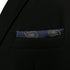 S&W SHLAX&WING Pocket Squares for Men Dark Blue Brown Paisley...