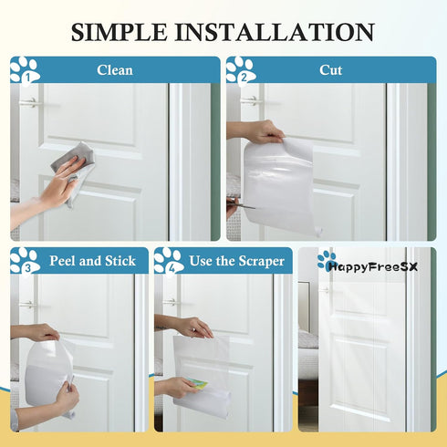 3-Pack Anti Cat Scratch Furniture Protector from Cats Scratching - 3 x 40" x 8.2" Door Protector from Dog Scratching, Door Protector from Dog & Ca...