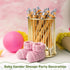 Yeaqee 25 Sets Woodland Safari Baby Shower Gifts for Guest Greenery Woodland Baby Shower Favors Retractable Baby Shower Pens Bamboo Pens Gender Re...