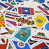 Menique, Memory Matching Game U.S. States Flags, educational card game....