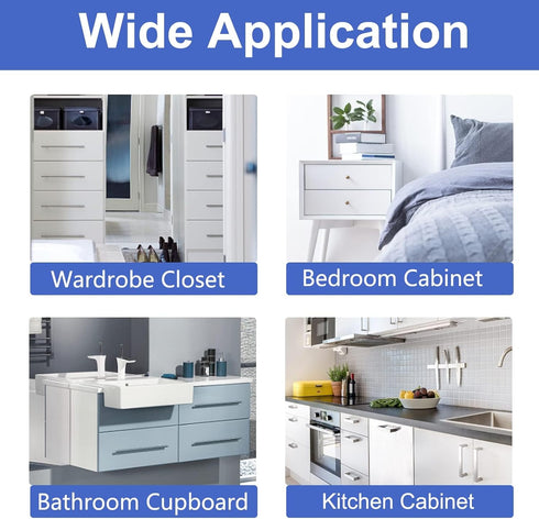 ROTOPATA Magnetic Cabinet Locks for Babies Child, Baby Proofing Safety Latch for Cabinets Drawers Cupboard Kitchen Bedroom, Adhesive or Screw Two ...