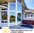WochiTV Window Tint for Home, One Way Privacy Window Film, Glass Mirror Tint Non Adhesive Static Cling UV Blocking Heat Control Reflective Solar V...