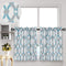 Tier Curtains for Kitchen Windows Geometric café Curtains, 27" x 24" Multi-Color Geometric Printed Half Window Curtain Set for Bathroom Rod Pocket...