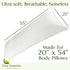 Four Seasons Essentials Body Size Waterproof Pillow Protector (Set of 1) - Natural Viscose derived from Bamboo Pillow Covers - Hypoallergenic Dust...