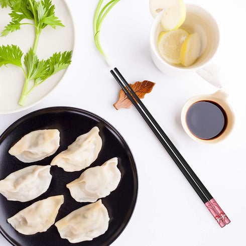 Chopsticks10 Pairs Reusable Fiberglass Chopsticks,Non-Slip Chopsticks,Lightweight Chop Sticks,Dishwasher Safe, Chinese style Japanese Food Cooking...