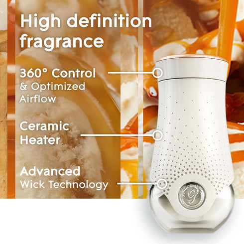 Glade PlugIns Refills Air Freshener, Scented and Essential Oils for Home and Bathroom, Vanilla Caramel Twist, 1.34 Fl Oz, 2 Count...