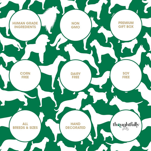 Thoughtfully Pets, Get Well Dog Cookies Gift Set, Crunchy Dog Treats Includes Colorfully Hand Decorated Get Well Themed Dog Biscuits to Brighten T...