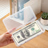2 PCS Plastic Storage Case with 100 PCS Clear Paper Money Holder, Thicken Paper Money Currency Collection Sleeves Protector Bag with Money Storage...