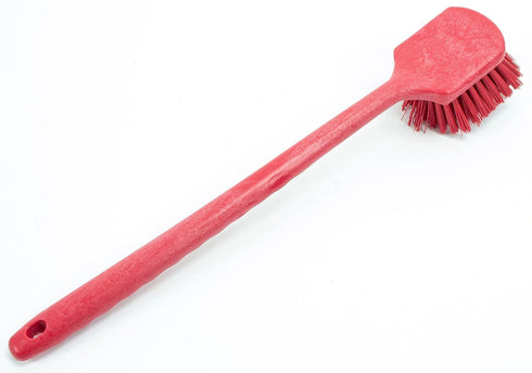 SPARTA 40501EC05 Plastic Large Scrub Brush, Kitchen Brush, Utility Brush With Long Handle For Cleaning, 20 Inches, Red...