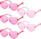 Maxdot 5 Pieces Heart Shaped Rimless Sunglasses Tinted Heart Glasses Eyewear for Wedding Party Women Girls...