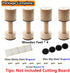 Cutting Board Adjustable Feet, Wood Adjustable Feet for Countertop Cutting Board- Kit to Elevate and Skid-Proof Your Cutting Board (Beige)...