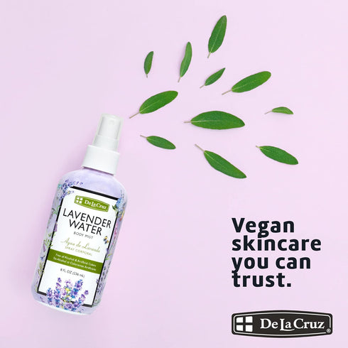 De La Cruz Lavender Water Body Mist - Lavender Spray body mist With Pure Lavender Essential Oil 8 fl oz (236 mL)...