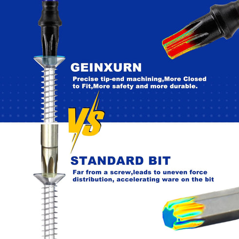 21Pieces T7-T40 Security Torx Screwdriver Bit Set,Impact Tough Magnetic Torx Head Power Bits, S2 Alloy Steel Star Bit with Impact Magnetic Bit Hol...