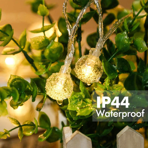 Merdeco Plug in 10ft 20 LED Globe String Lights Indoor Outdoor Decorative Fairy Lights Warm White for Birthday Party Wedding Anniversary Christmas...