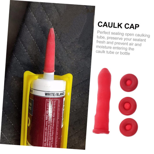 20pcs Protective Case Latex Caulk Saving Cap Caulk Cap for Seal Caulking Tubes Caulk Cap Sealer Caulking Tube Cap Caulk Sealer Saver Caulk Saver G...