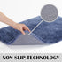 Suchtale Bath Rug for Bathroom Non Slip Bathroom Mat (20 x 32, Blue) Water Absorbent Soft Microfiber Shaggy Bath Rug Machine Washable Bath Mat for...