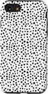 iPhone SE (2020) / 7 / 8 Popular Dalmatian Pattern, White w Brush Stroke Black Spots Case...