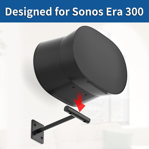 Speaker Mount Bracket for Sonos Era 300 Wall Mount Shelf with Kits Easy to Install - Metal Speaker Mount Mounting Bracket Compatible with Sonos Er...