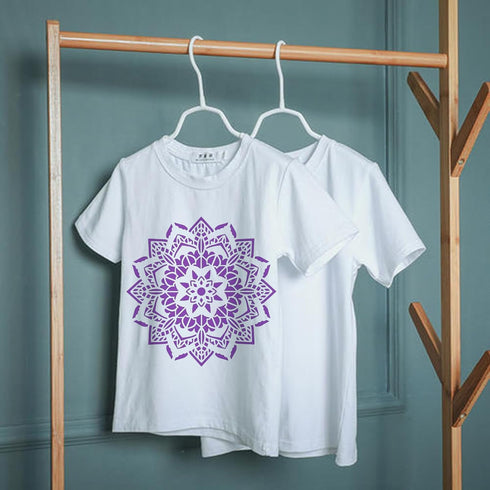 4 Pcs Extra Large Pattern Mandala Stencils Reusable Mandala Dot Painting Templates DIY Floral Spray Paint Stencil Drawing Craft Stencil for Wood W...