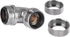 Thermaltake Pacific 16 mm G1/4 PETG Tube 90-Degree Dual Compression OD - Chrome...