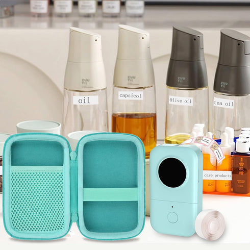 Aenllosi Hard Storage Case Compatible with Phomemo D30 Bluetooth Wireless Mini Label Printer.?Only Case,Green?...