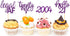 24 Pcs Glitter 21st Birthday Cupcake Toppers for Celebrating Twenty-One Years Old Birthday Party Decorations (Purple Glitter)...
