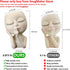 SnugMaker Face Planter Pots Head Planter, Succulent Planters, Face Flower Pot Head Planter for Indoor Outdoor Plants with Drainage Hole Closed Eye...