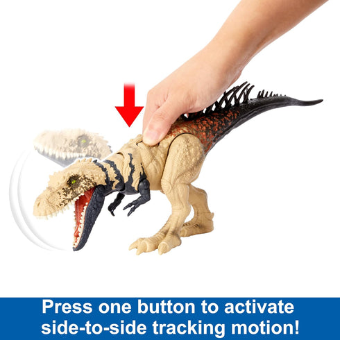 Mattel Jurassic World Gigantic Trackers Dinosaur Toy, Bistahieversor Action Figure with Movement & Tracking Accessory, 14-in Long...