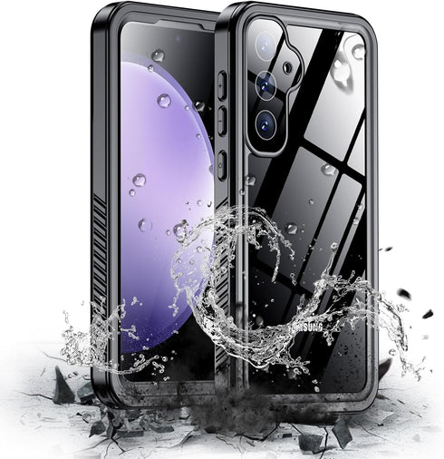 Hualele Galaxy S23 FE 5G Case Waterproof, Built in Lens & Screen Protector Rugged Full Body Heavy Duty Protective Shockproof IP68 Underwater Case ...
