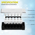 Joinfworld 35A Terminal Block 6 Position Screw Terminal Strip Dual Row with Cover & 6 Position Pre-Insulated Terminal Jumper Block -2pcs...