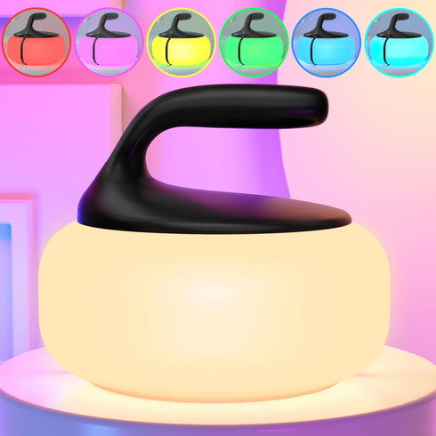 RGB Table Lamp Cordless Rechargeable Portable,Powerful 6000mAh Battery Operated Night Light Dimmable LED Ambient Lighting Bedroom Lamp for Bedside...