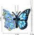 Butterfly Car Accessories Pendant, Hanging Charm Home Decoration Keepsake, Butterfly Car Hanging Ornament for Rear View Mirror Christmas Valentine...