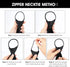 Yolev Black Zipper Tie for Boy Clip-on Neckties Solid Uniform Pre-tied Adjustable Neck Strap Tie for Wedding Graduation...