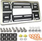 Front License Plate Mounting Kit- Stainless Steel License Plate Frame and Universal Bracket for No Drilling Hole Front Bumper, Car Tag Cover Adapt...