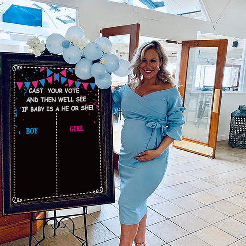 MISS FANTASY Gender Reveal Decorations - 54 Voting Gender Reveal Games Gender Reveal Ideas Boy or Girl Games Party Supplies for Gender Reveal Voti...