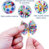 PET SHOW 50Pcs/25Pairs Paw Pattern Small Dog Hair Bows Bulk with Rubber Bands for Medium Dogs Cats Puppy shih tzu Rhinestone Bowknot Topknot Yorki...