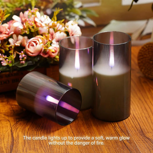 2Pack Flameless Candles, LED Candles, Flameless Candle with Remote Control?with Timer 2/4/6/8H?Flickering flameless Candles Ldeal for Setting The ...
