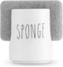 Ceramic Sponge Holder for Kitchen Sink – White Sink Caddy Organizer – Farmhouse Kitchen Sponge Holder – Cute Ceramic Sponge Rest for Countertop...