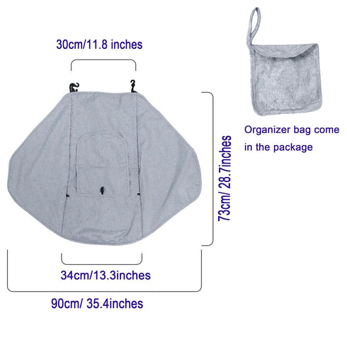 Stroller Sun Shade Universal Baby Stroller Cover for Sun Bassinet Blackout Cover (0-6m) Sunshade Visor Wind Cover Blocks Sun's Rays - Gray...