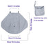Stroller Sun Shade Universal Baby Stroller Cover for Sun Bassinet Blackout Cover (0-6m) Sunshade Visor Wind Cover Blocks Sun's Rays - Gray...