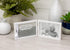 The Grandparent Gift Co. First Great - Grandchild Picture Frame- White Double Hinged Tabletop Photo Frame Holds 4"x6" Pictures or Ultrasounds- Inc...