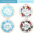 Nuberlic 2 Pack Embroidery Kits for Beginners, Cross Stitch Starter Kit Adults Include 2 Cloth with Pattern, 2 Hoops, Color Thread and Needles...