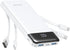 Portable Charger with Built in Cables, Portable Charger with Cords Wires Slim 10000mAh Travel Battery Pack 6 Outputs 3 Inputs 3A Fast Charging Pow...