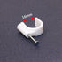 Mini Skater 16mm Nylon Steel Nail in Circle Ethernet Cable Clips Cord Holder Wire Management,Pack of 50.(White)...