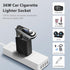RoyPow AC to DC Converter, 110V/120V to12V Converter, 36W USB C Charger with Car Cigarette Lighter Socket, 3-Ports Wall Charger 18W PD3.0 Travel P...